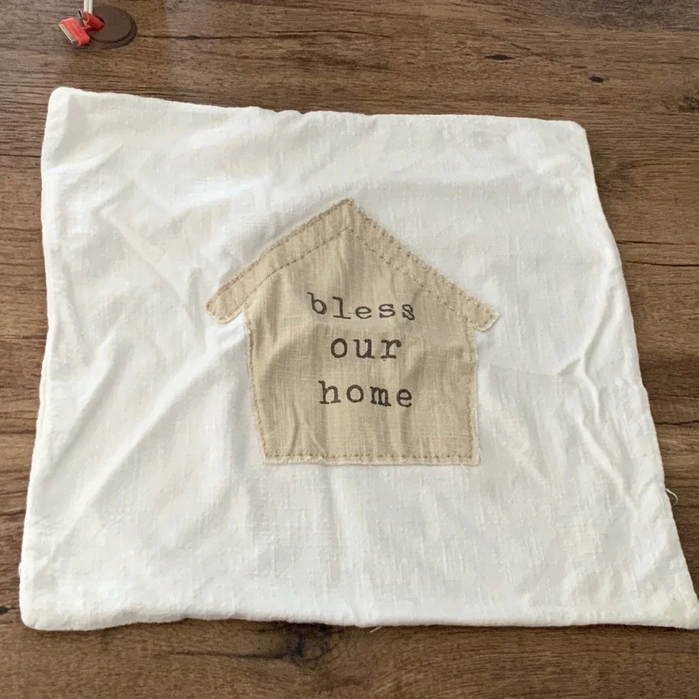 Set of two, Mudpie, Bless Our Home Pillow Covers‎